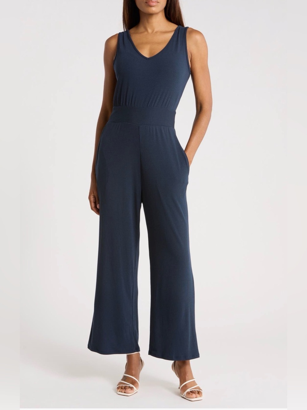 WEST K Sleeveless V-Neck Jumpsuit- NWT - Size Small